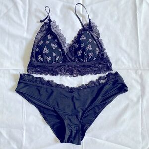 Coordinating bra and panty.